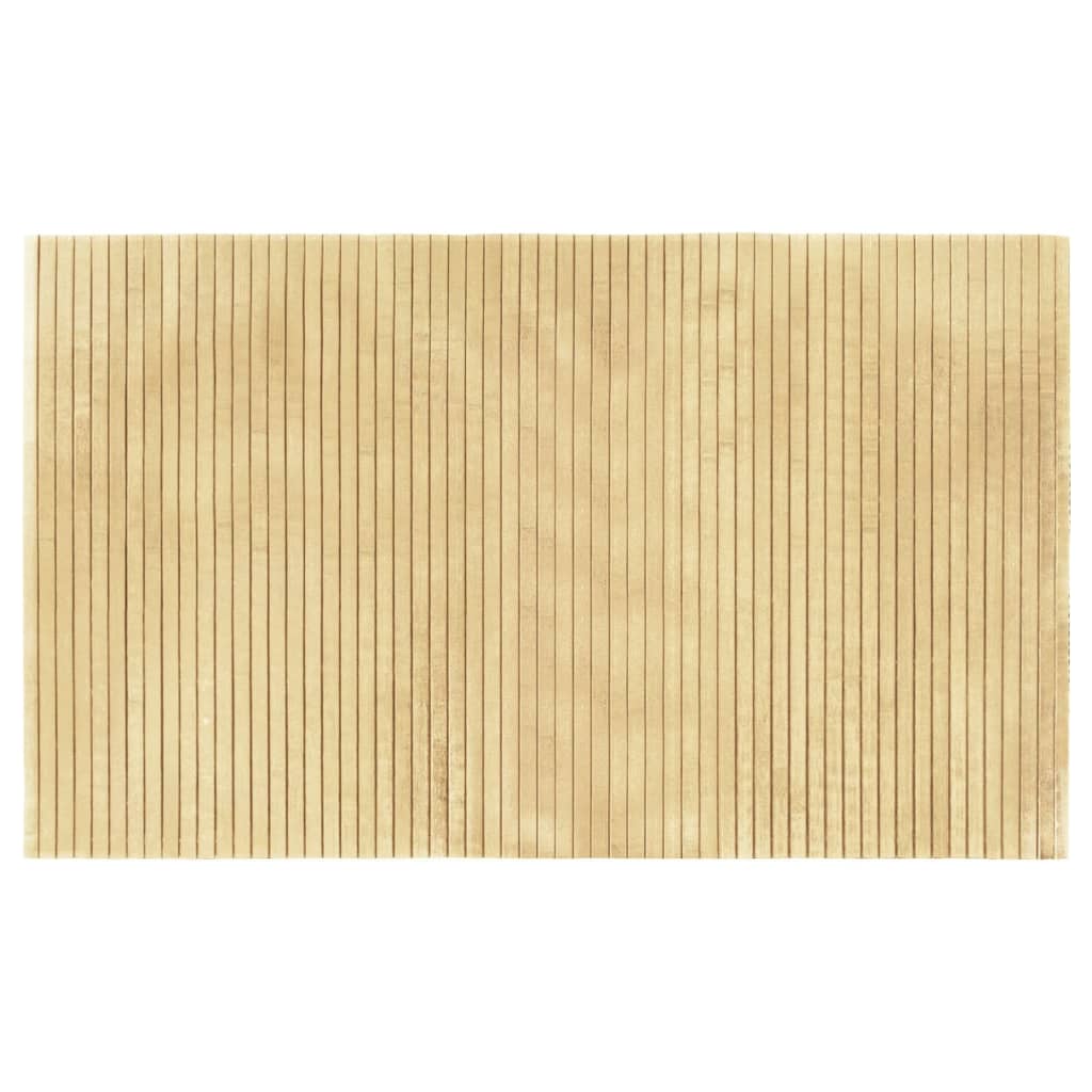 Matta rektangulär naturlig bambu