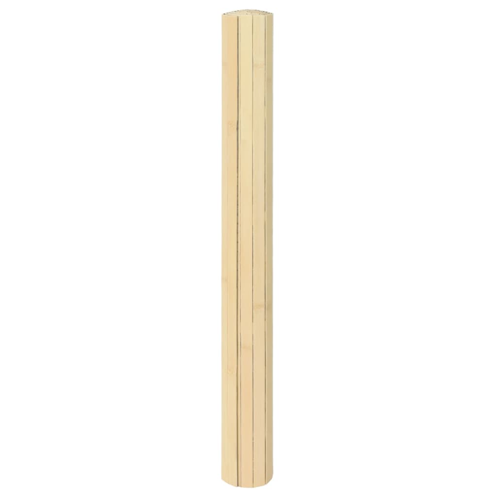 Matta rektangulär naturlig bambu