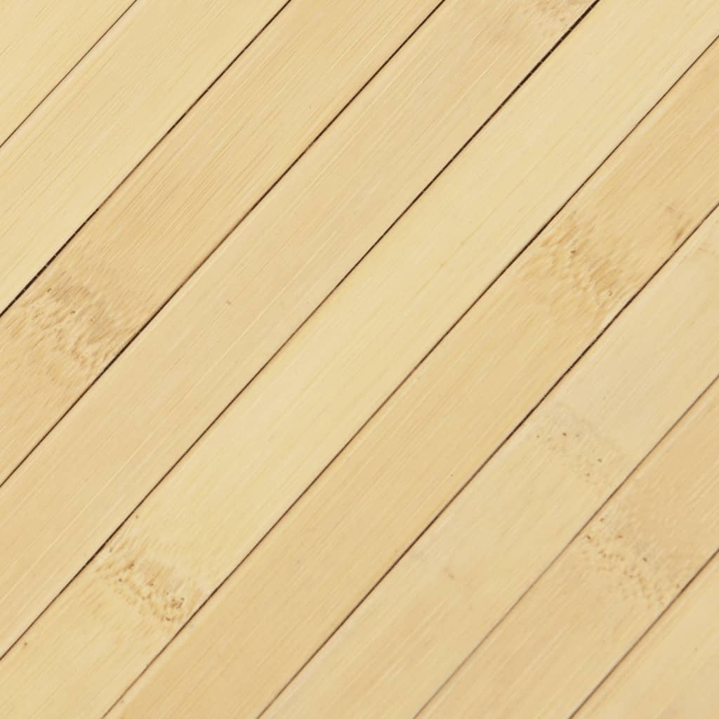 Matta rektangulär naturlig bambu