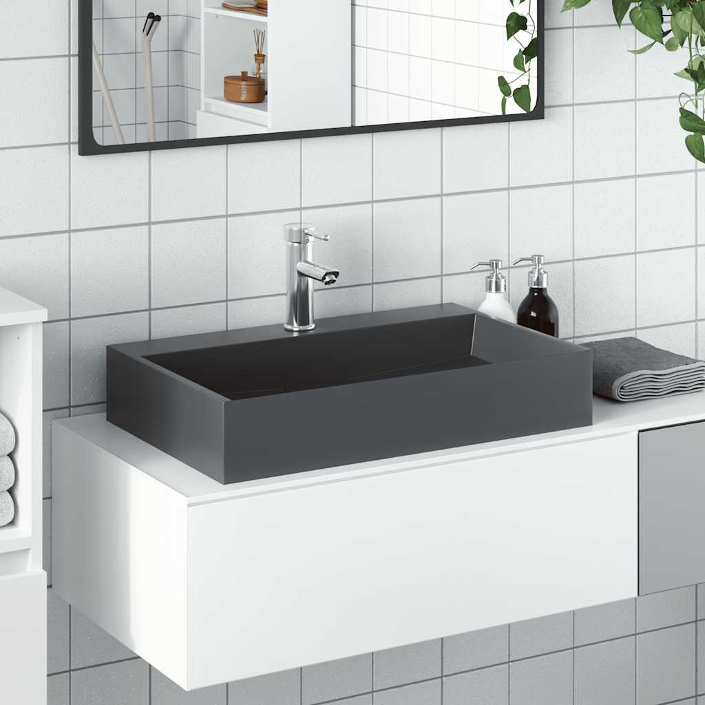 Handfat mineralgjuten och marmor