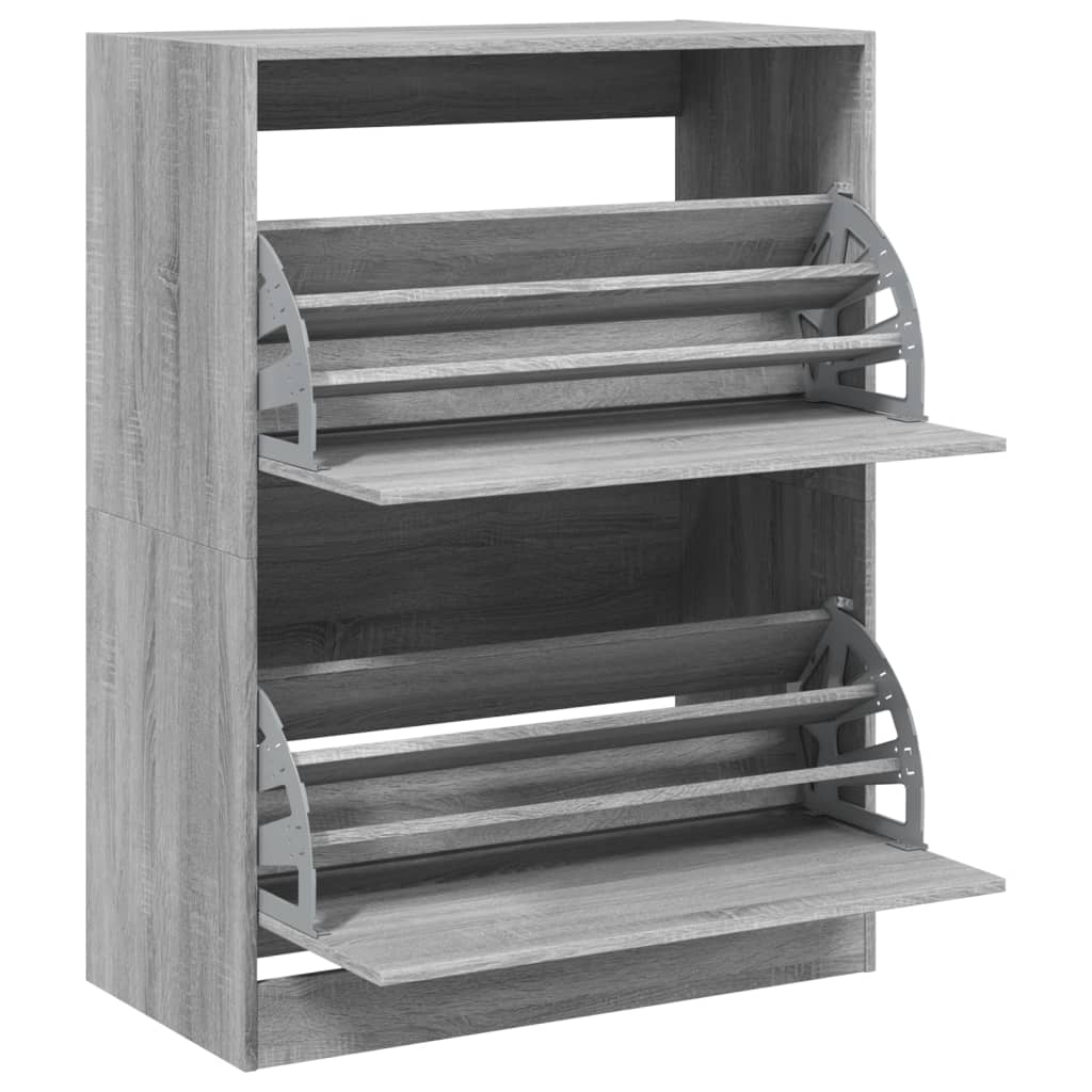 Skoskåp med 2 flip-lådor