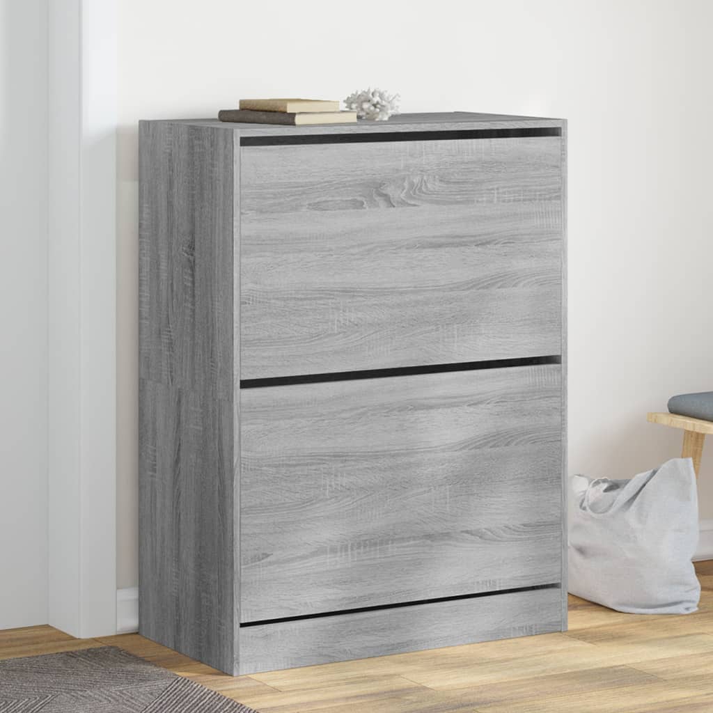 Skoskåp med 2 flip-lådor