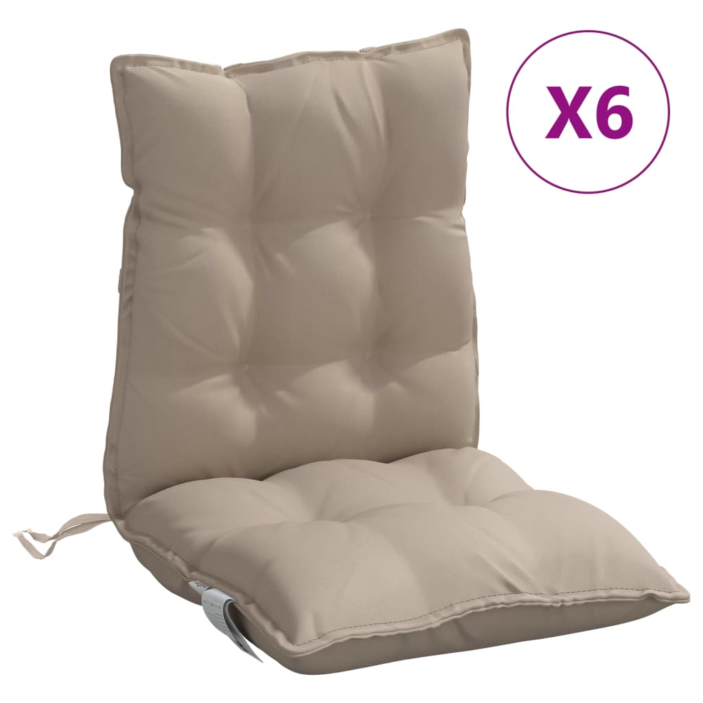 Stolsdynor 6 st oxfordtyg