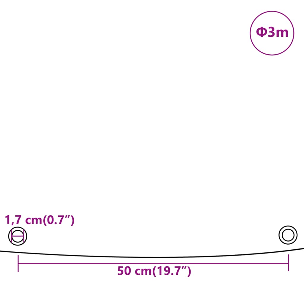 Presenning Ø 650 g m²