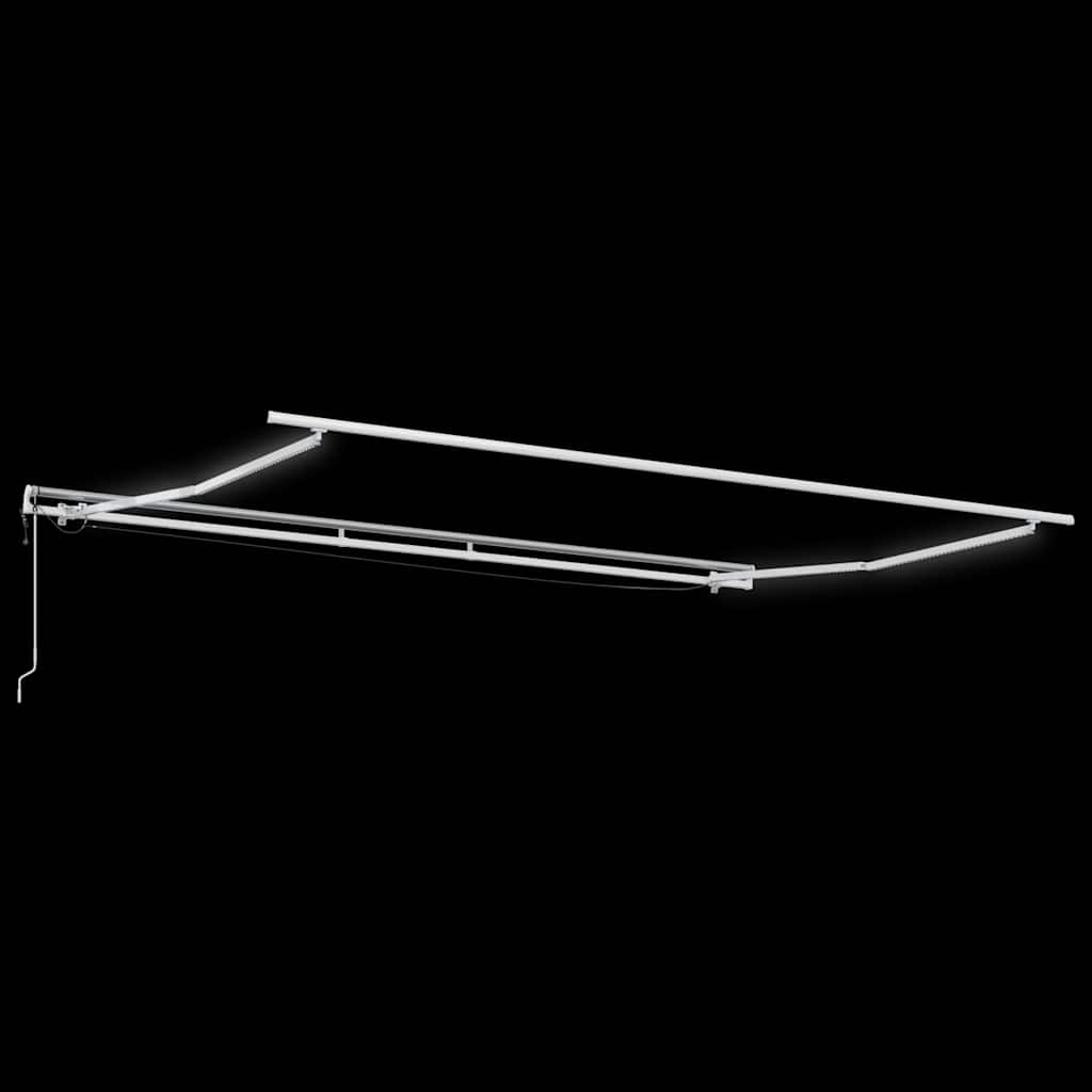 Markis Automatiskt Infällbar med LED Vinröd