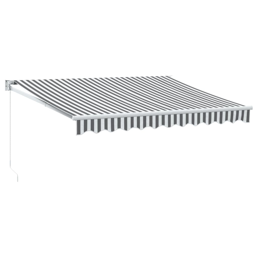 Markis infällbar och , tyg och aluminium