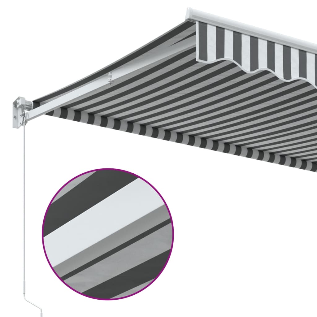 Markis infällbar och , tyg och aluminium