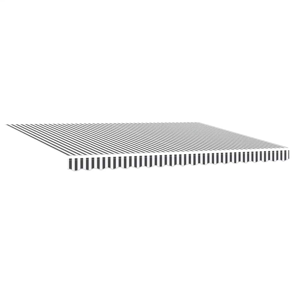 Markis infällbar och 4, tyg och aluminium