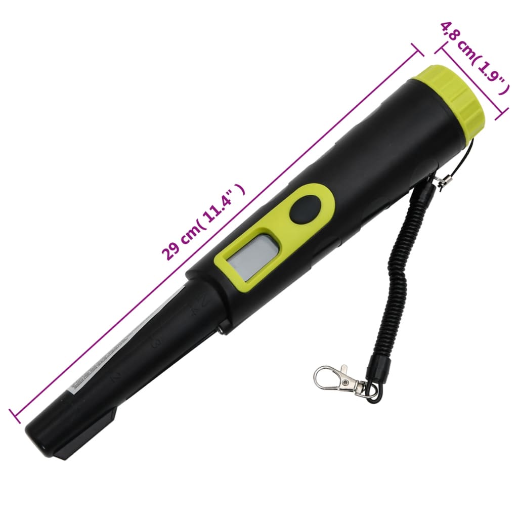 Metalldetektor pinpointer med LCD Display