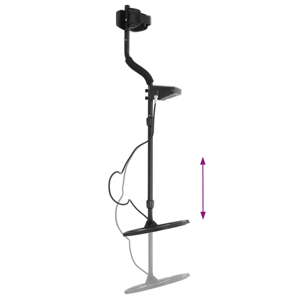Metalldetektor 20 cm sökdjup med LCD-skärm