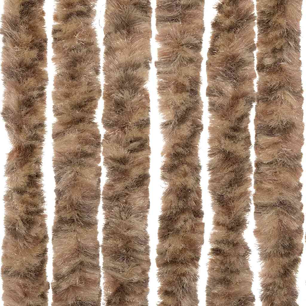 Insektsgardin och mörkbrun chenille