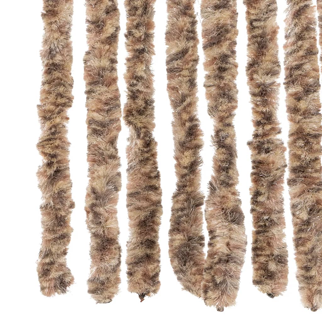 Insektsgardin och mörkbrun chenille