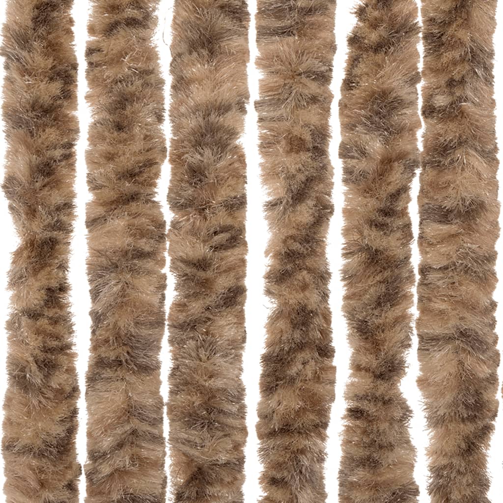 Insektsgardin och mörkbrun chenille
