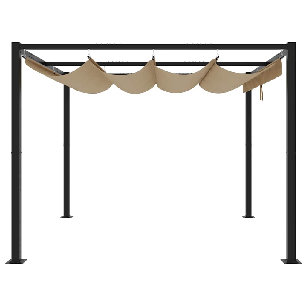 Paviljong med Infällbart Tak
