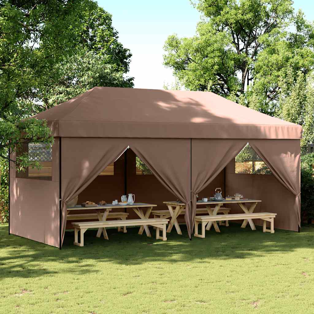 Pop-Up hopfällbart partytält med 4 sidoväggar
