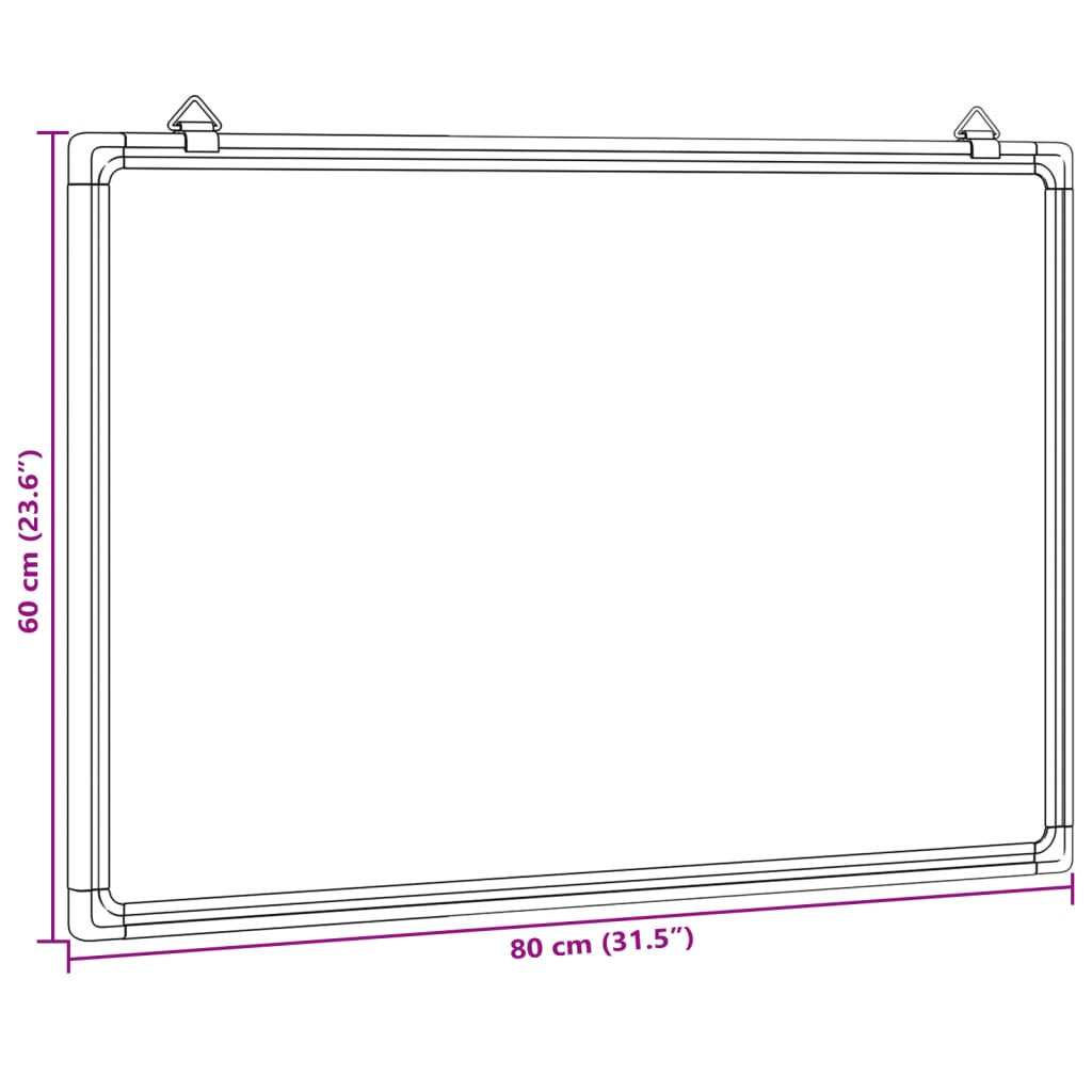 Magnetisk whiteboard aluminium