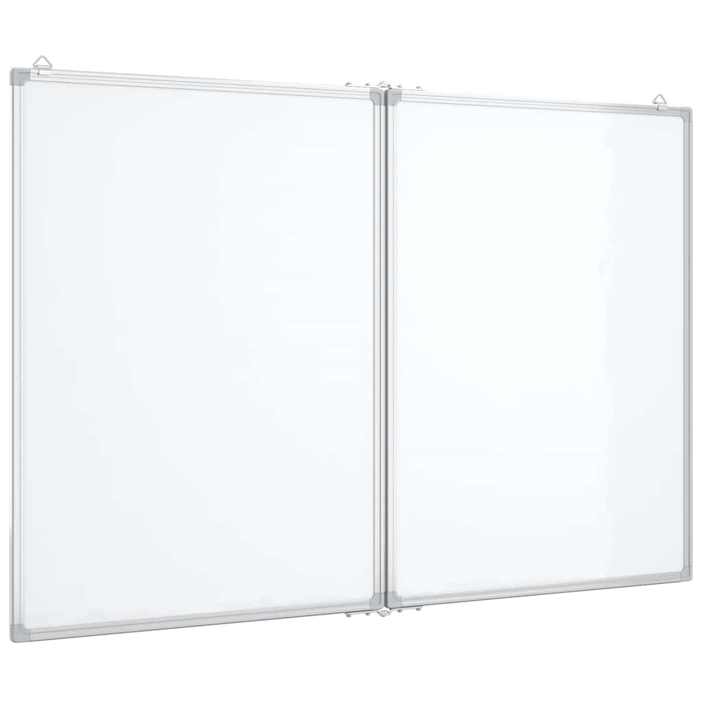Magnetisk whiteboard hopfällbar aluminium