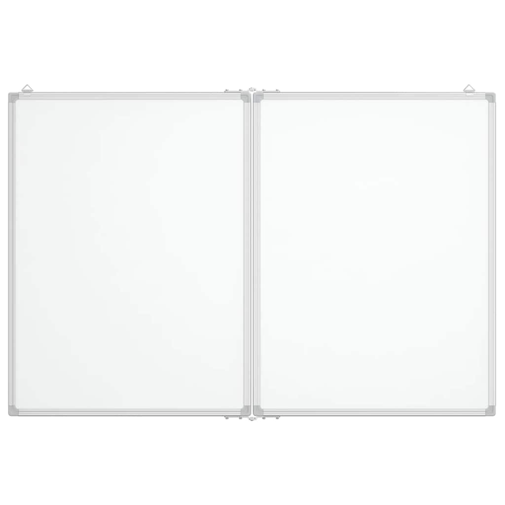 Magnetisk whiteboard hopfällbar aluminium