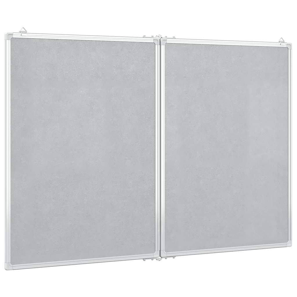 Magnetisk whiteboard hopfällbar aluminium