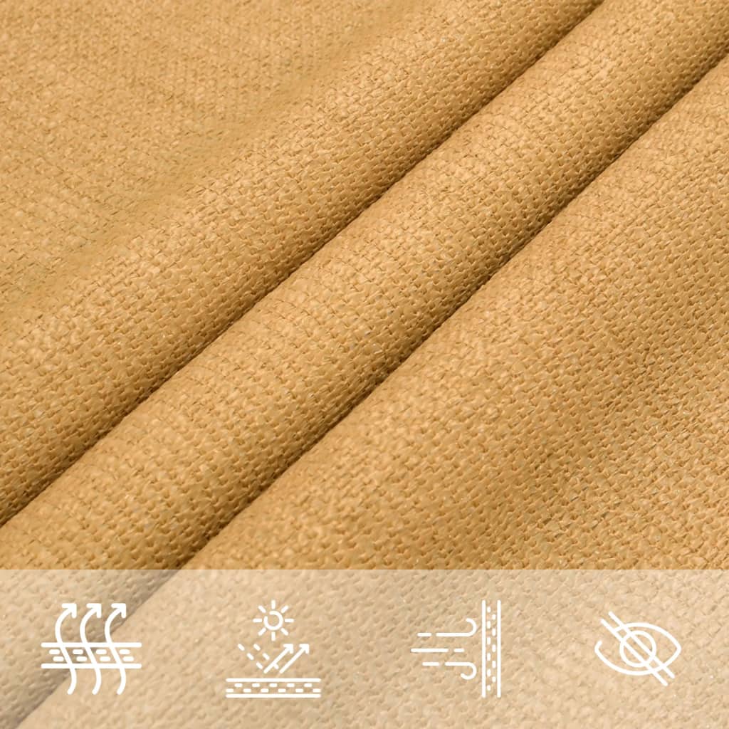 Solsegel m² fyrkantig sand