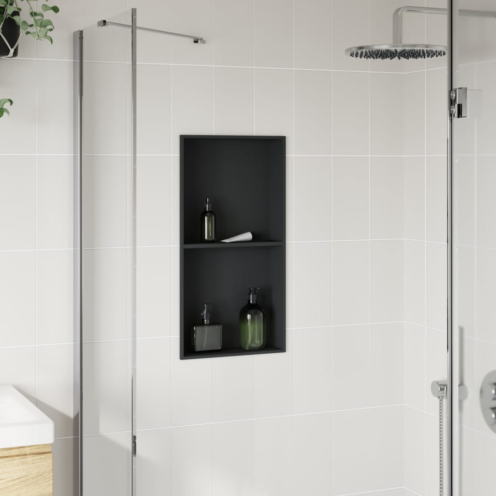 Duschnisch matt rostfritt stål