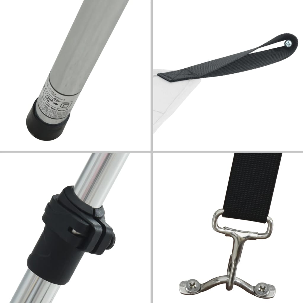 Förlängningsdel för båtkapell set 170x170x(113-182,5) cm