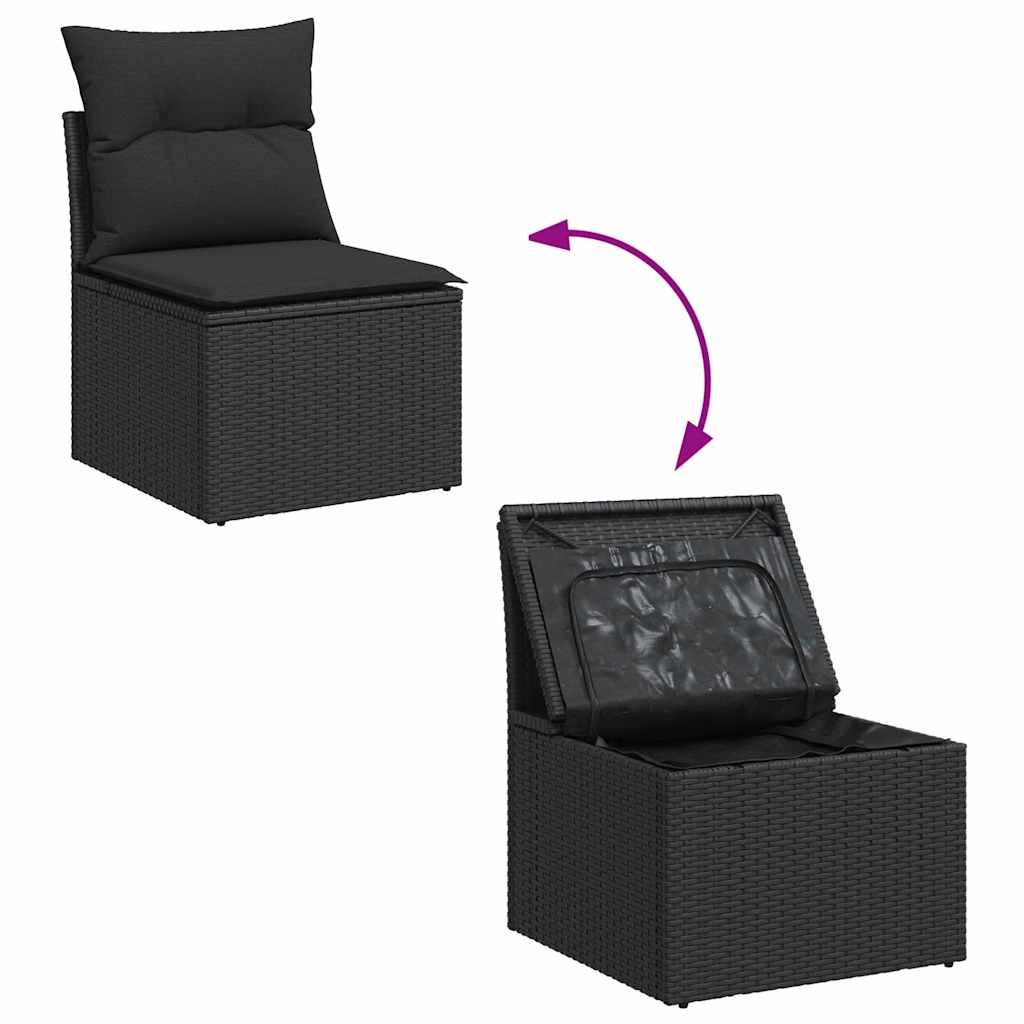 Loungegrupp för trädgården m. dynor 11 delar