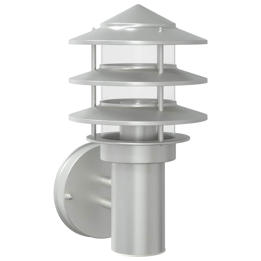 Utomhusvägglampa 2 st rostfritt