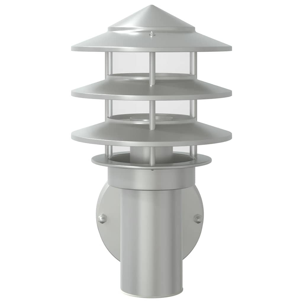 Utomhusvägglampa 2 st rostfritt