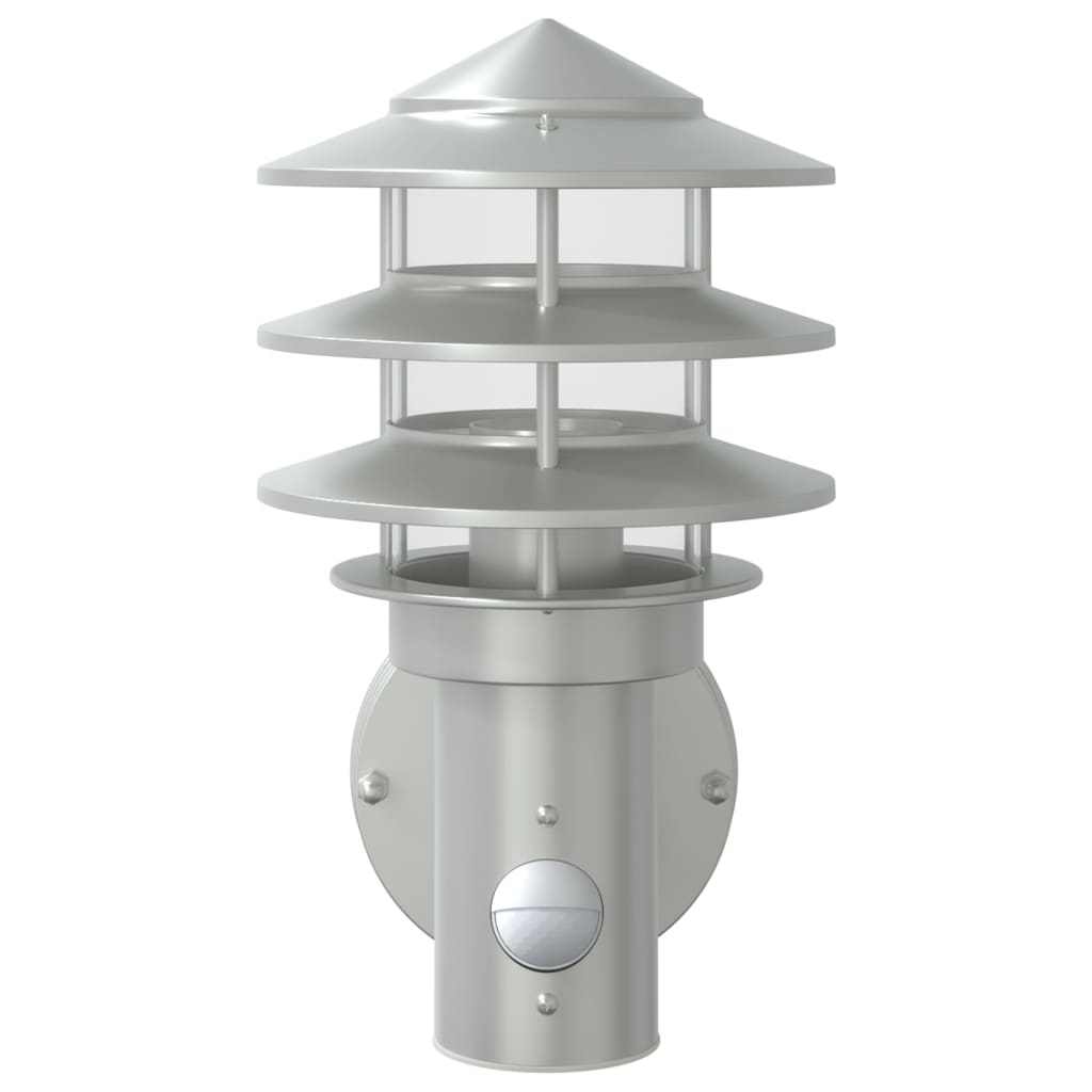 Utomhusvägglampa med Sensor Rostfritt