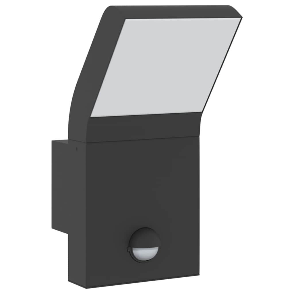 Utomhusvägglampor LED med sensorer 2 st gjuten aluminium