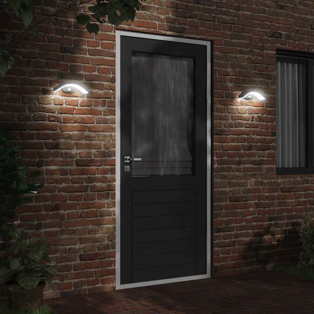 Utomhusvägglampa LED med sensor gjuten aluminium