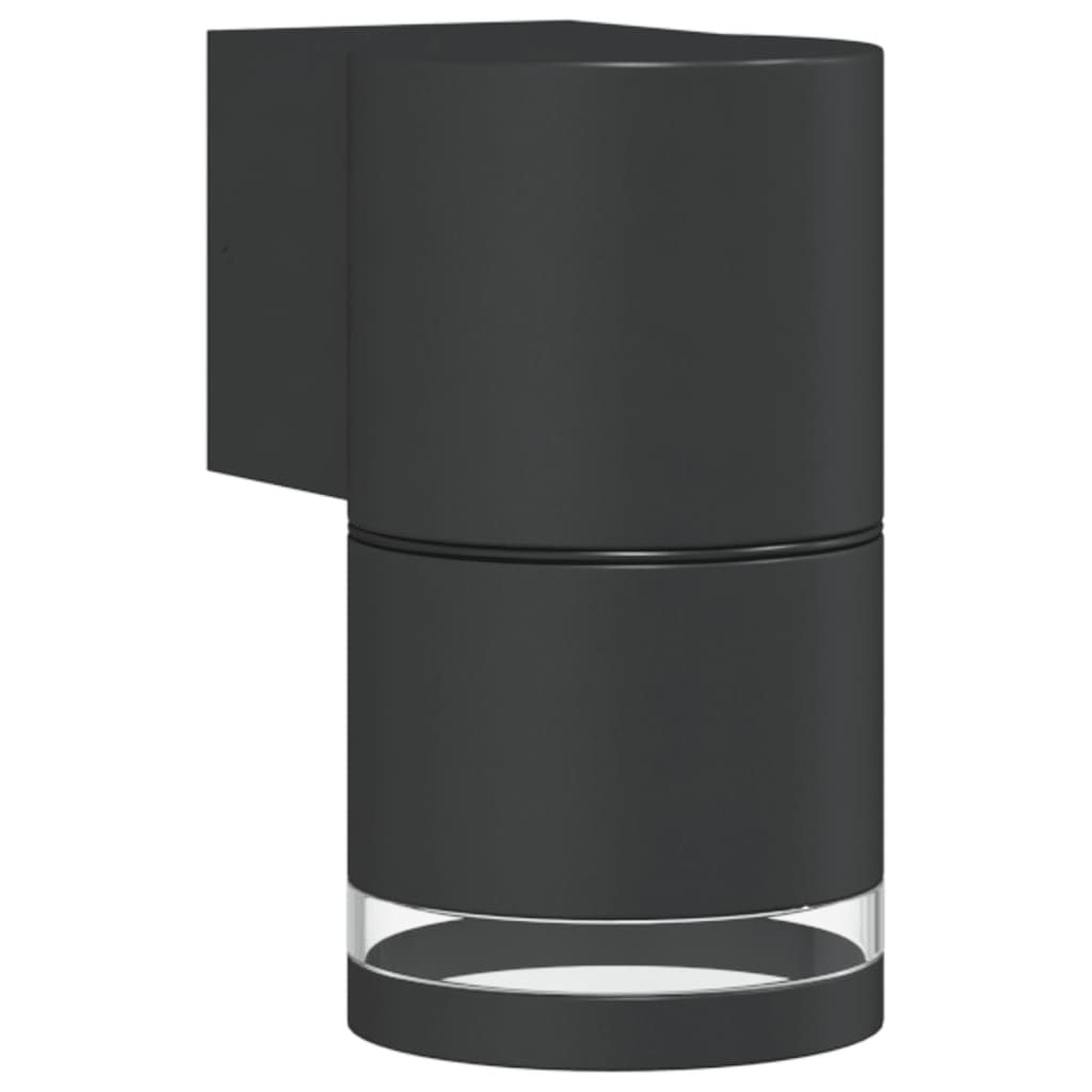 Utomhusvägglampor 2 st gjuten aluminium