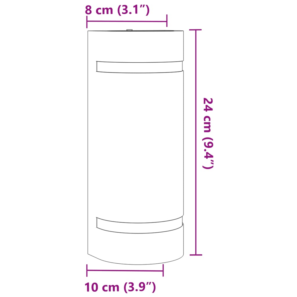 Utomhusvägglampor gjuten aluminium