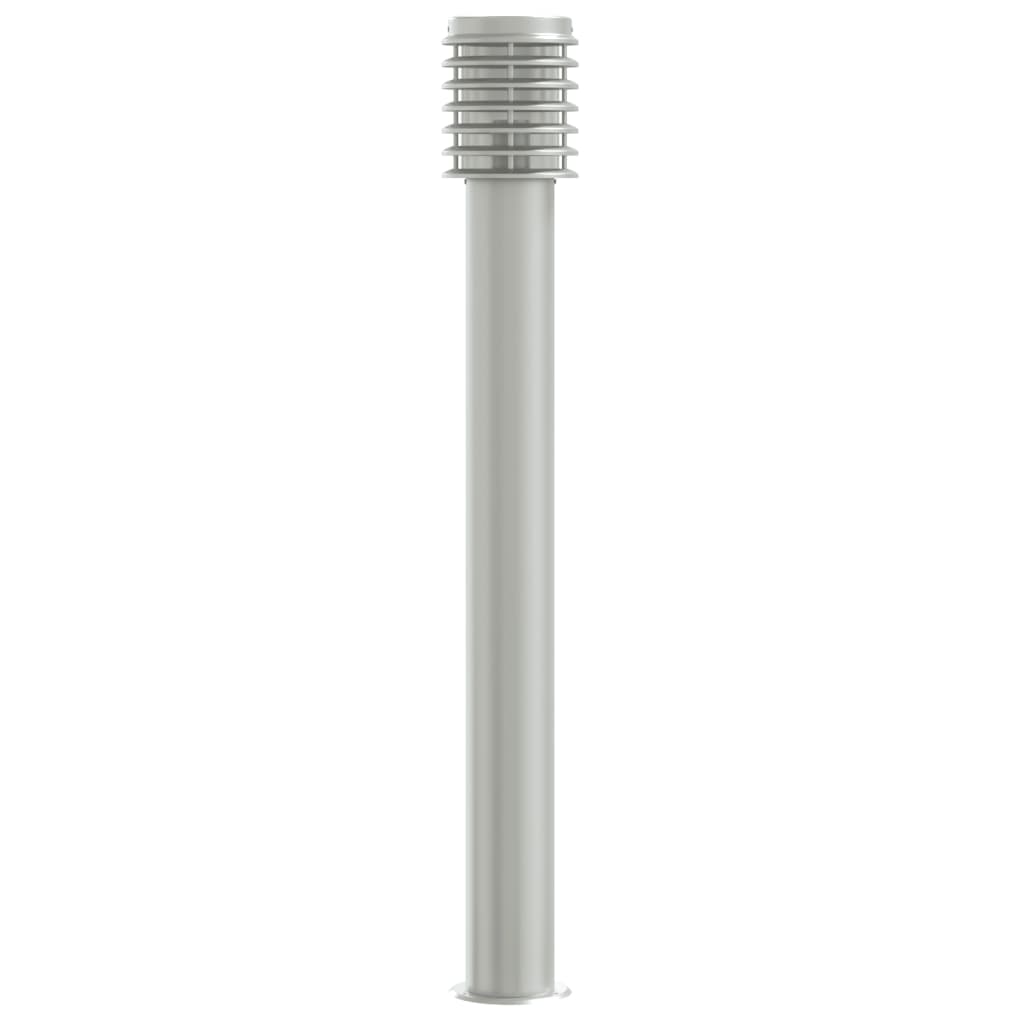 Utomhusgolvlampor 3 st 110 cm rostfritt stål