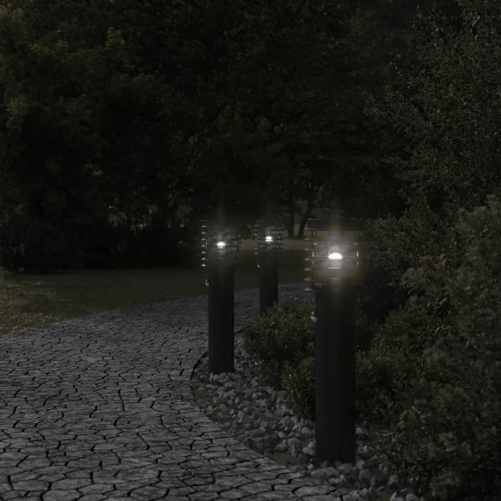 Utomhusgolvlampa med sensor 60 cm rostfritt stål