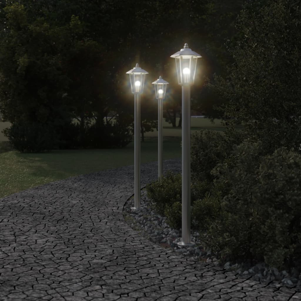 Utomhusgolvlampa 80 cm rostfritt stål