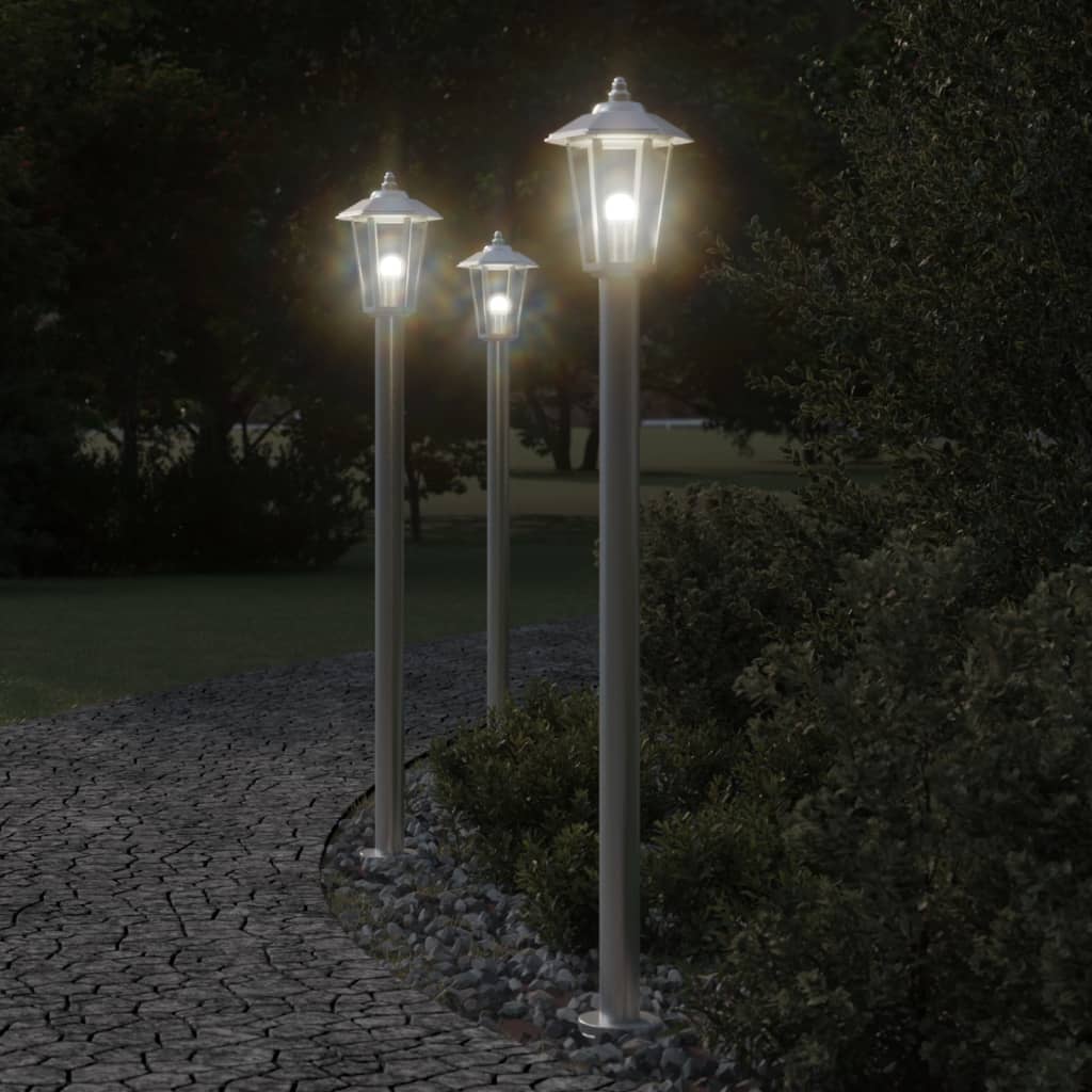 Utomhusgolvlampa 80 cm rostfritt stål