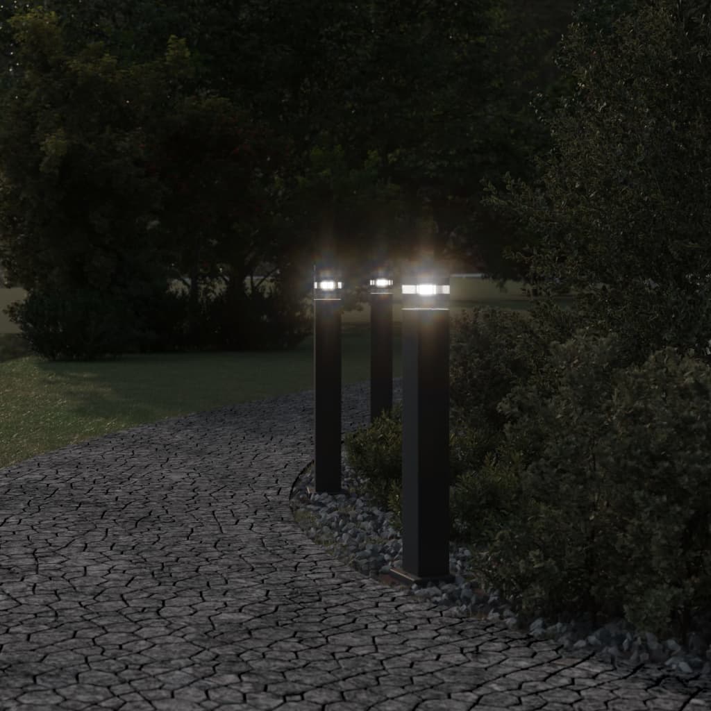 Utomhusgolvlampa 80 cm aluminium