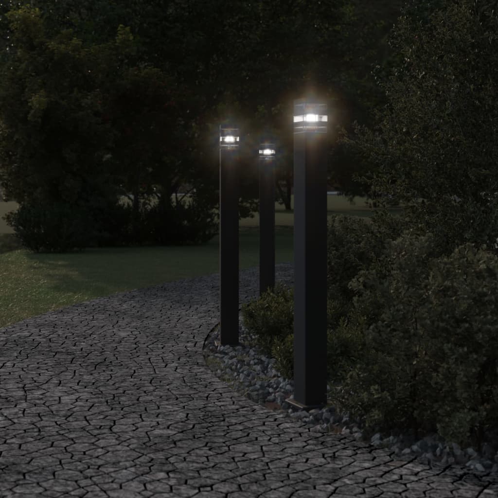 Utomhusgolvlampa 80 cm aluminium