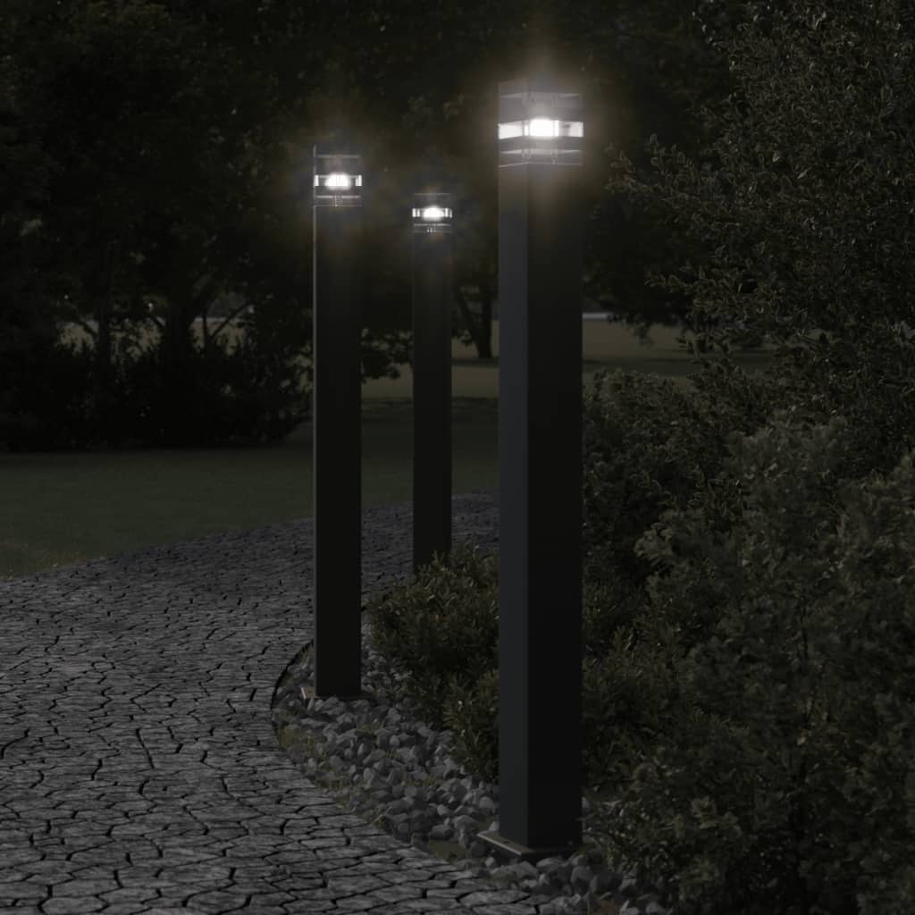 Utomhusgolvlampa 80 cm aluminium