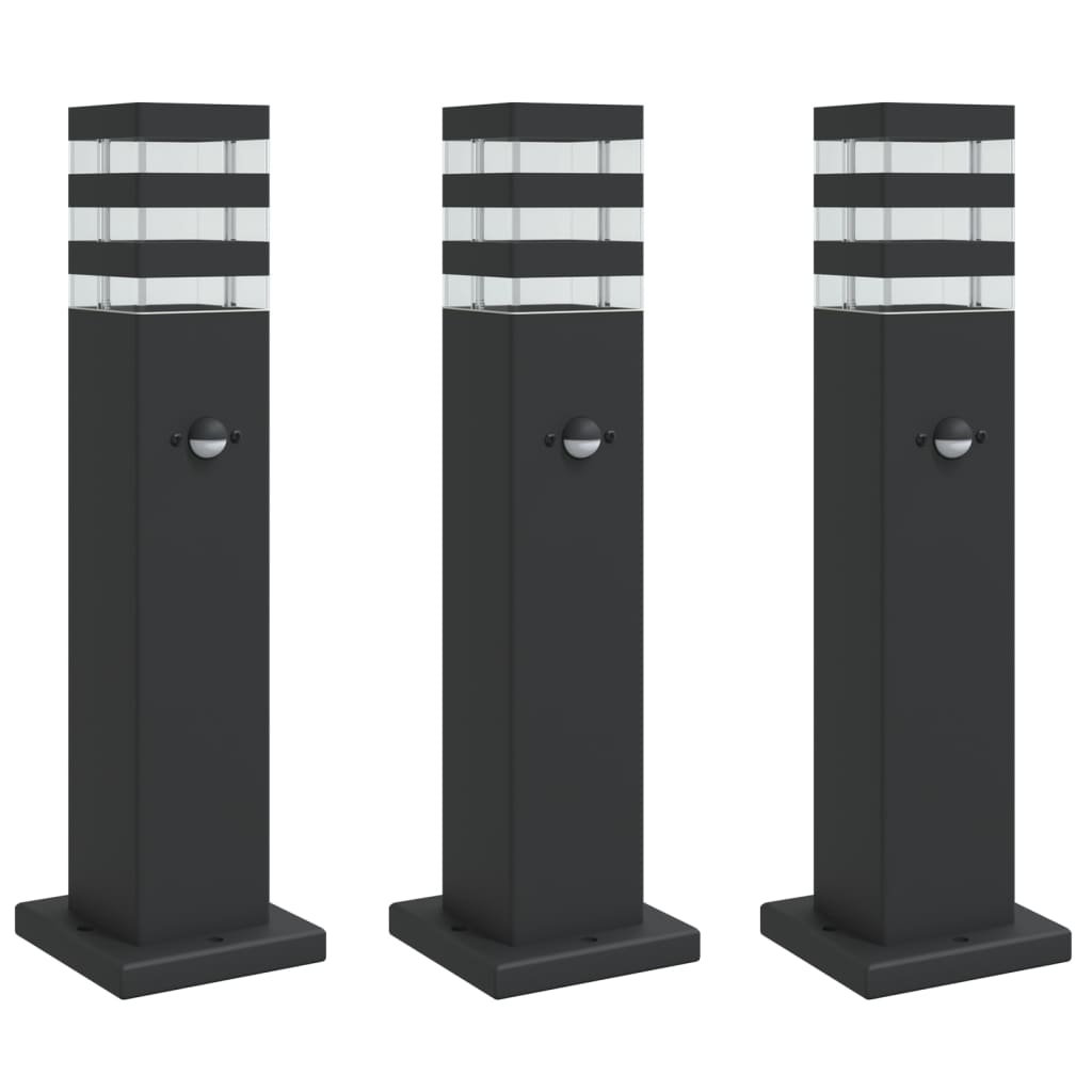 Utomhusgolvlampor med sensorer aluminium
