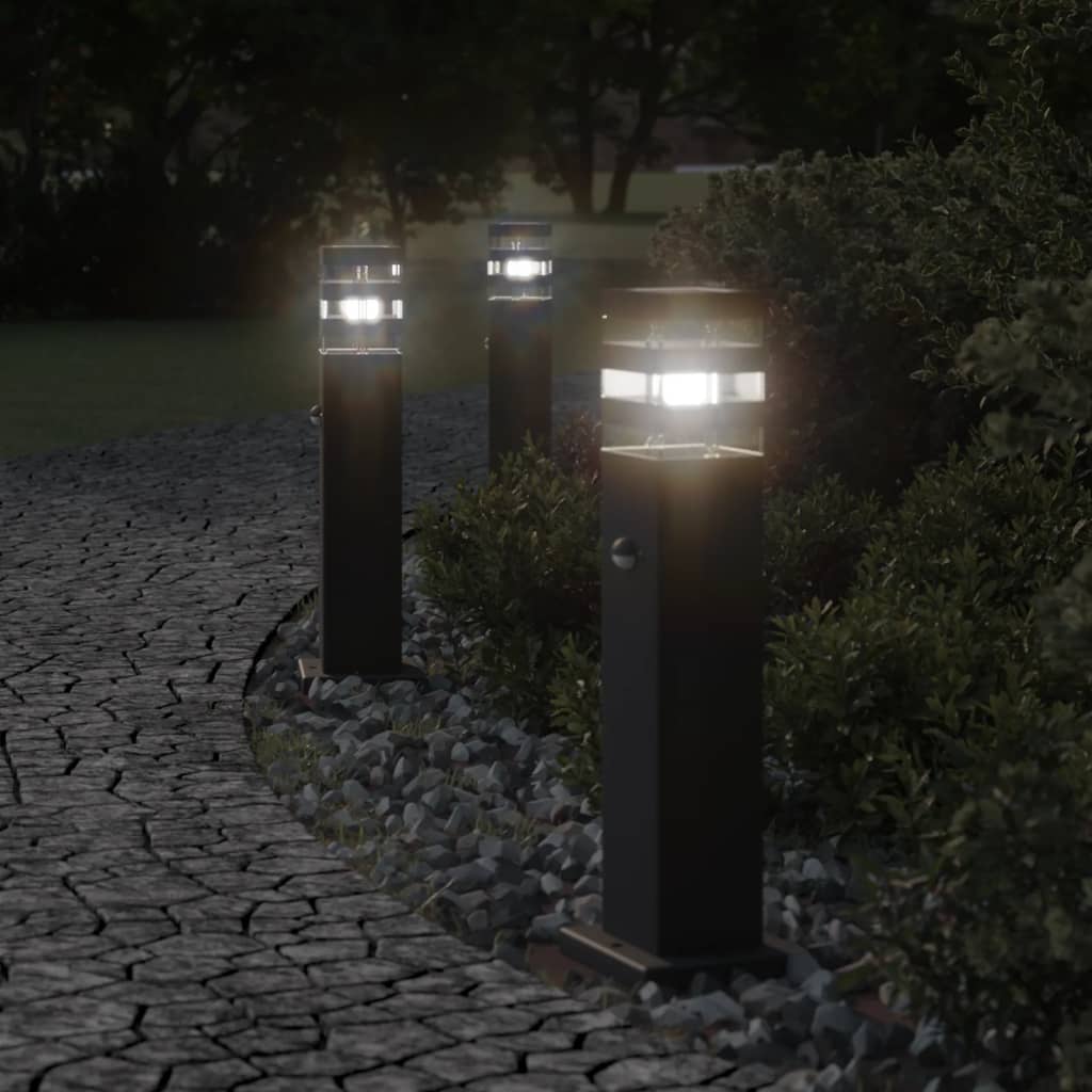 Utomhusgolvlampor med sensorer aluminium