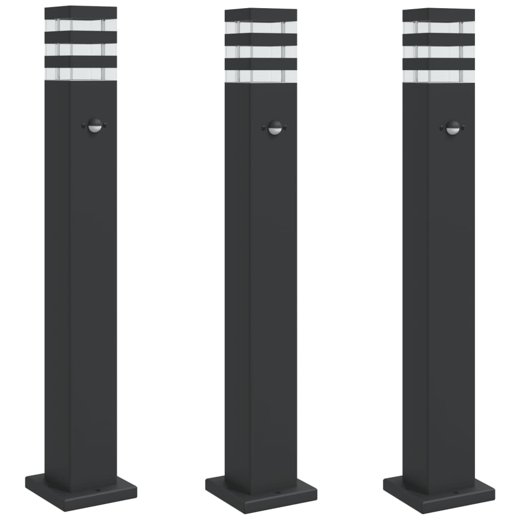 Utomhusgolvlampor med sensorer aluminium
