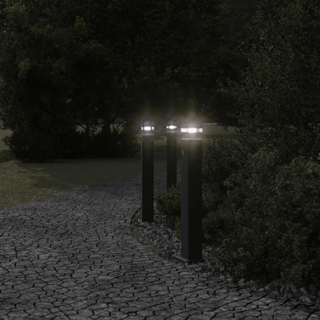 Utomhusgolvlampor med sensorer aluminium
