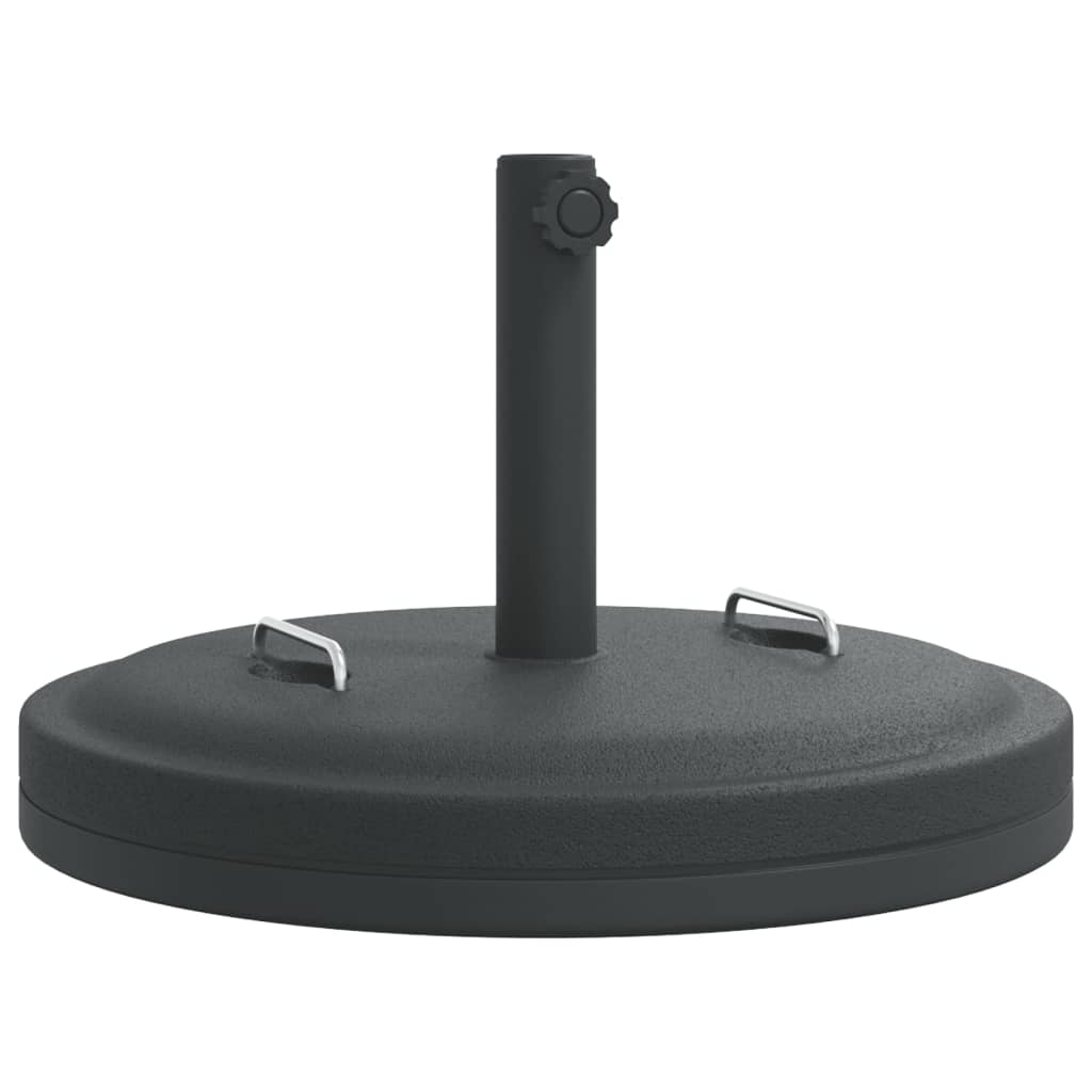 Parasollfot med handtag för Ø38 och 48 mm stolpar 25 kg rund