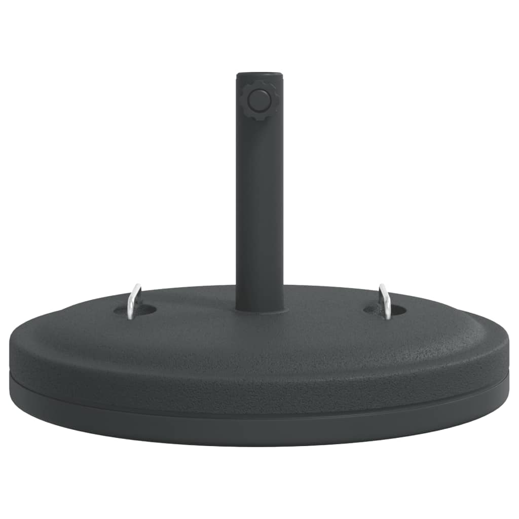 Parasollfot med handtag för Ø38 och 48 mm stolpar 25 kg rund