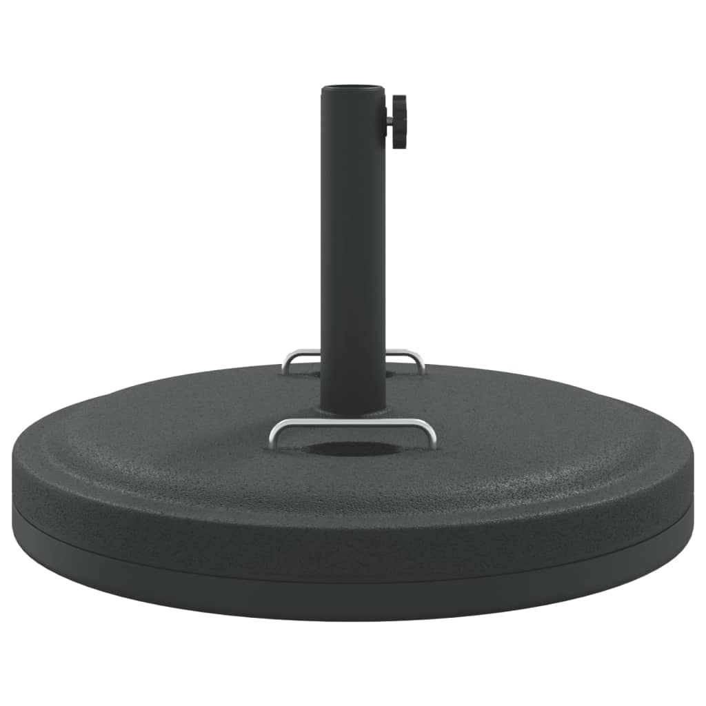 Parasollfot med handtag för Ø38 och 48 mm stolpar 25 kg rund