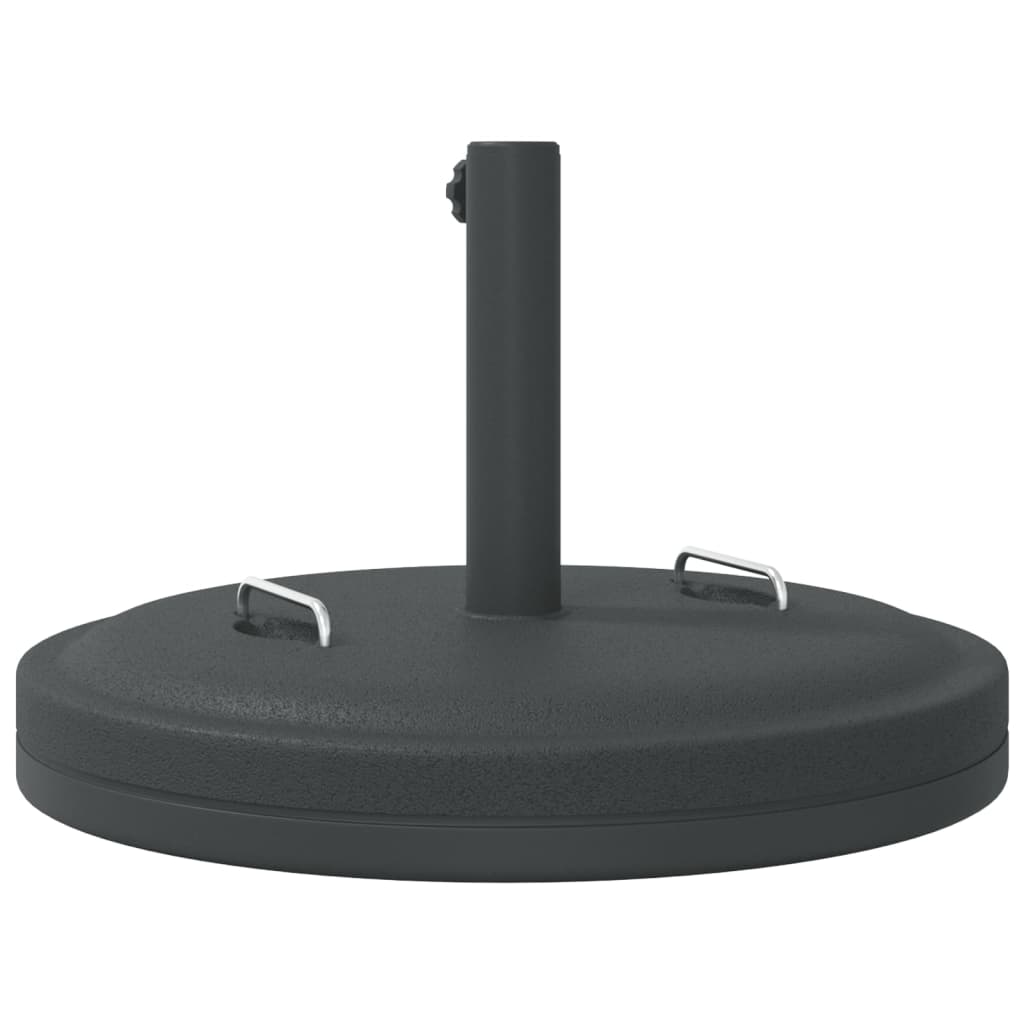 Parasollfot med handtag för Ø38 och 48 mm stolpar 25 kg rund