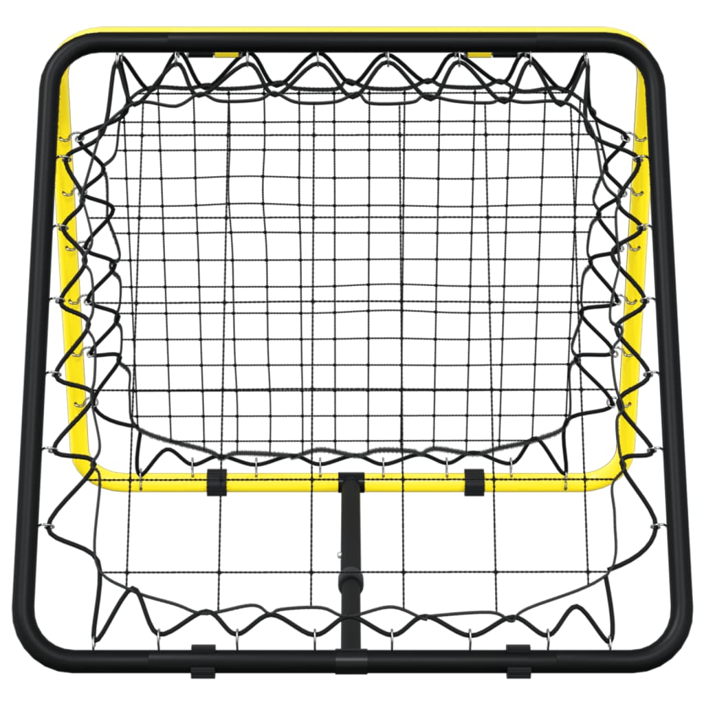 Fotbollsnät med rebounder dubbel justerbart och stål